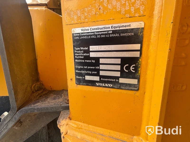 Volvo A25G Dump Truck - 2016 | DIESEL