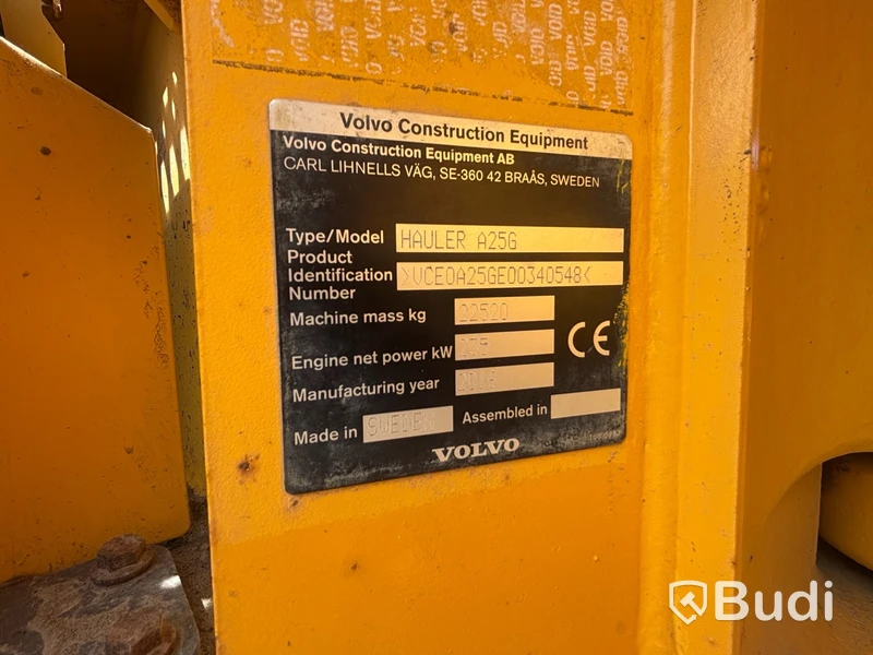 Volvo A25G Dump Truck - 2016 | DIESEL