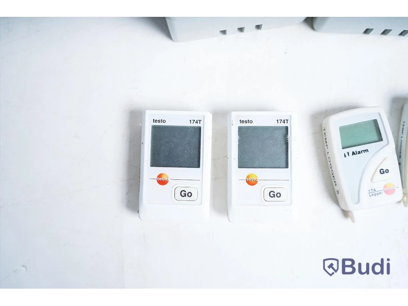 2 st. Datalogger Testo 174T, Testo 174 5 st. Testo 175-T3 1 st. Kimo KTH-CO2
