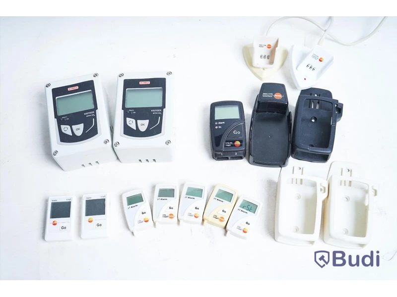 2 st. Datalogger Testo 174T, Testo 174 5 st. Testo 175-T3 1 st. Kimo KTH-CO2