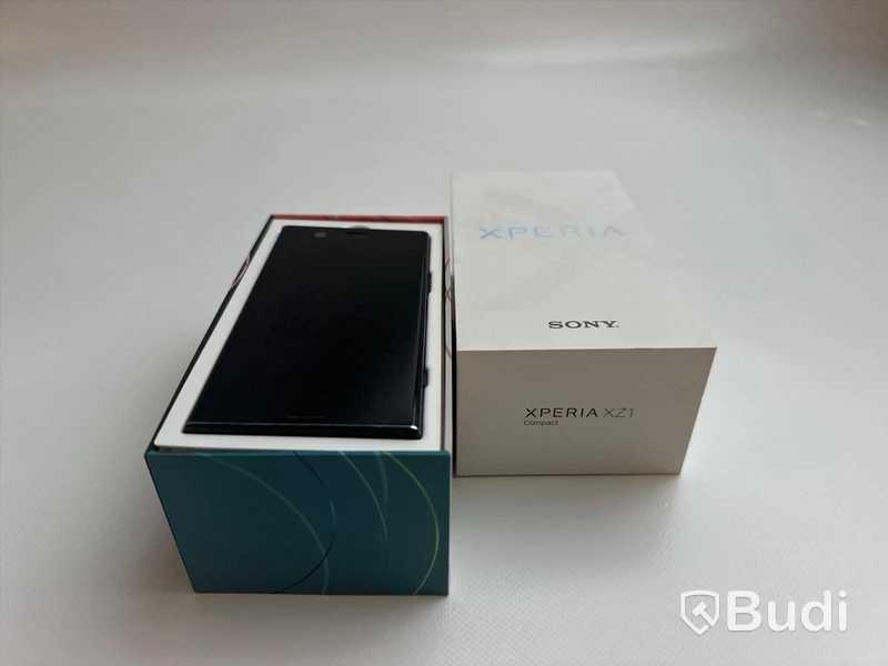 Mobil Sony Xperia XZ1 Compact 32GB svart Med originalförpackning inkl laddare