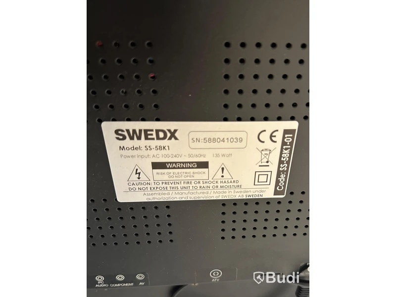 Tv-skärm SWEDX SS-58K1
