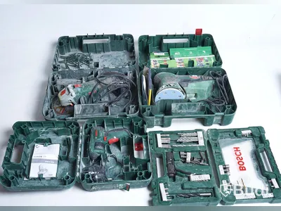 Diverse verktyg - Bosch PEX 300 AE, PWS 750115, PSR Select, 83 TiN tlg/pcs