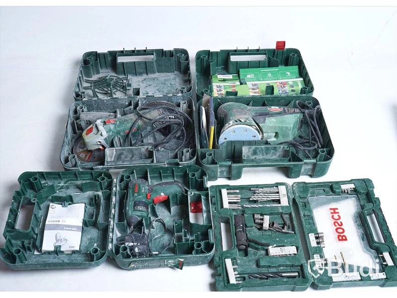 Diverse verktyg - Bosch PEX 300 AE, PWS 750115, PSR Select, 83 TiN tlg/pcs