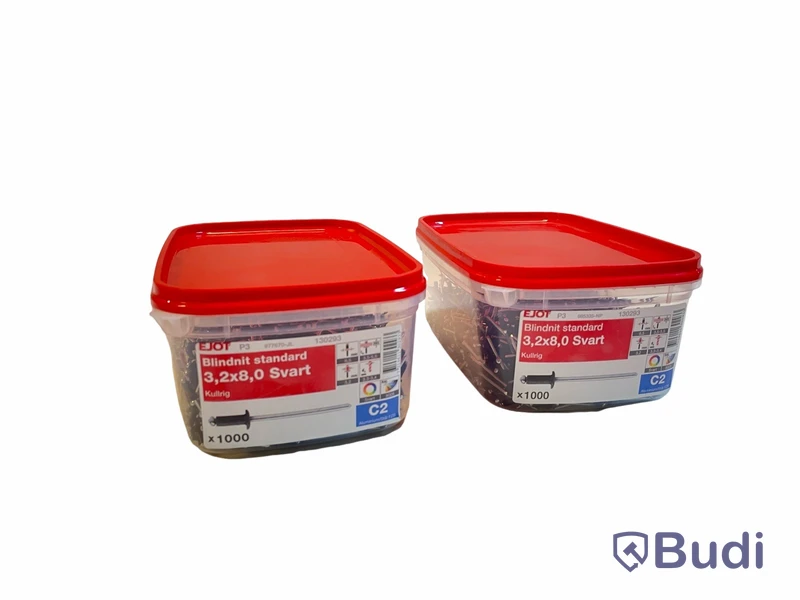 2 st. Blindnit 1000-pack — Ejot, 3,2x8,0, Totalt ord. pris inkl. moms: ca 2000 kr