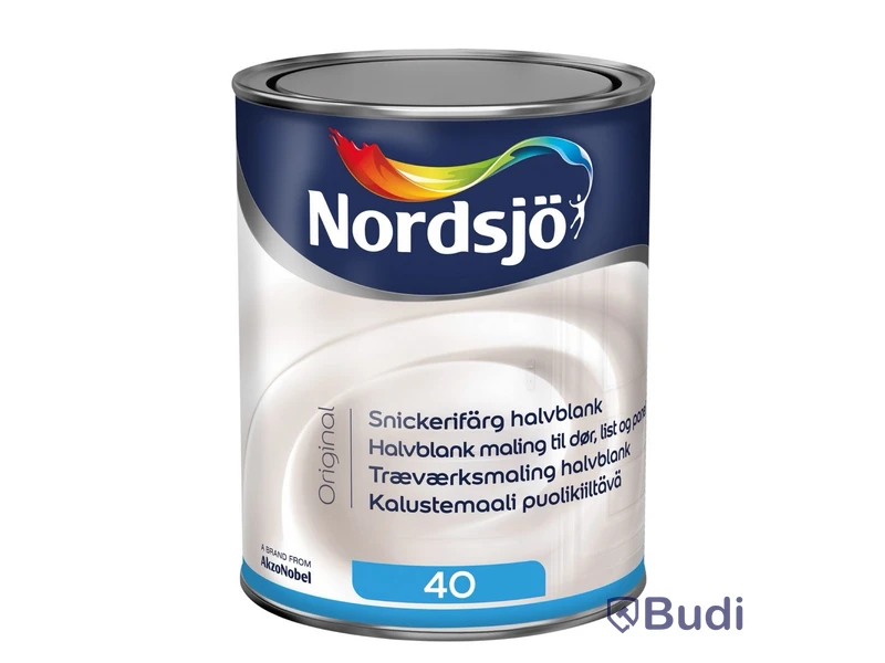 2 st. Nordsjö snickerifärg, halvblank. 1 liter. Base white , Totalt ord. pris inkl. moms: ca 700 kr