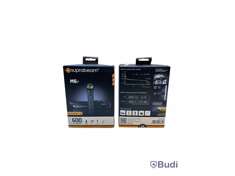 2 st. Multilampa Suprabeam M6r – 600 Lumen, Totalt ord. pris inkl. moms: ca 2200 kr