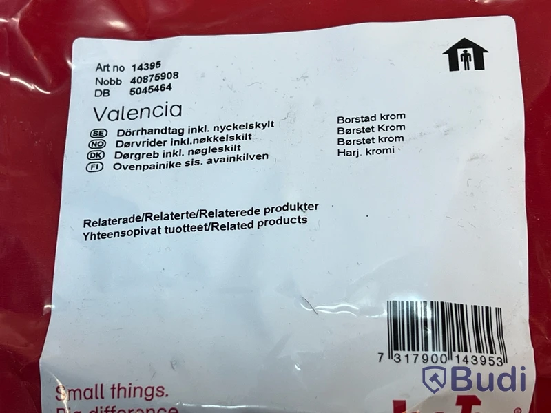 Parti dörrhandtag Habo, 5 st, olika modeller. Totalt ord. pris inkl. moms: ca 1200 kr