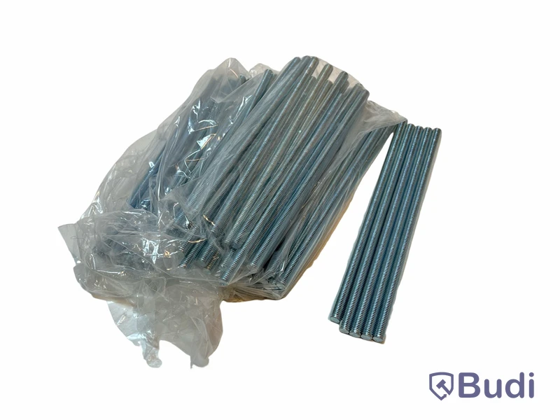 ca 80 st Gängpinne Elförzinkad. M10x240mm FZB, Totalt ord. pris inkl. moms: ca 2400 kr