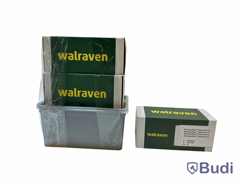 Parti med Pendelmuttrar, Walraven, BIS Rapidrail Hammerfix, M8X50MM. Totalt ord. pris inkl. moms: ca 1400 kr