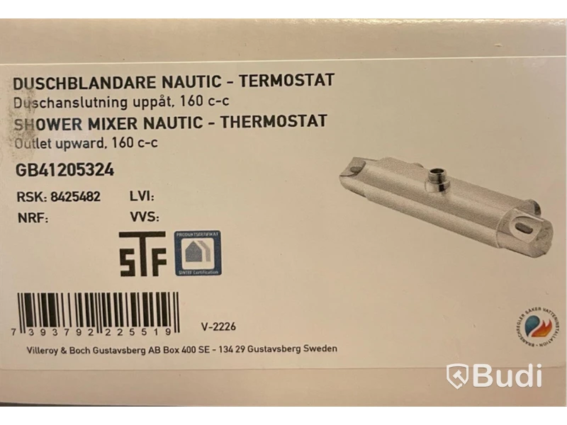 Duschblandare - Gustavsberg Nautic termostat med duschanslutning uppåt. Ord. pris inkl. moms: ca 1500 kr