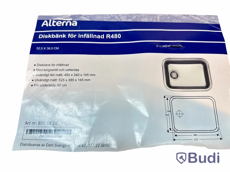 Diskbänk för infällnad R480, Ord. pris inkl. moms: ca 1300kr