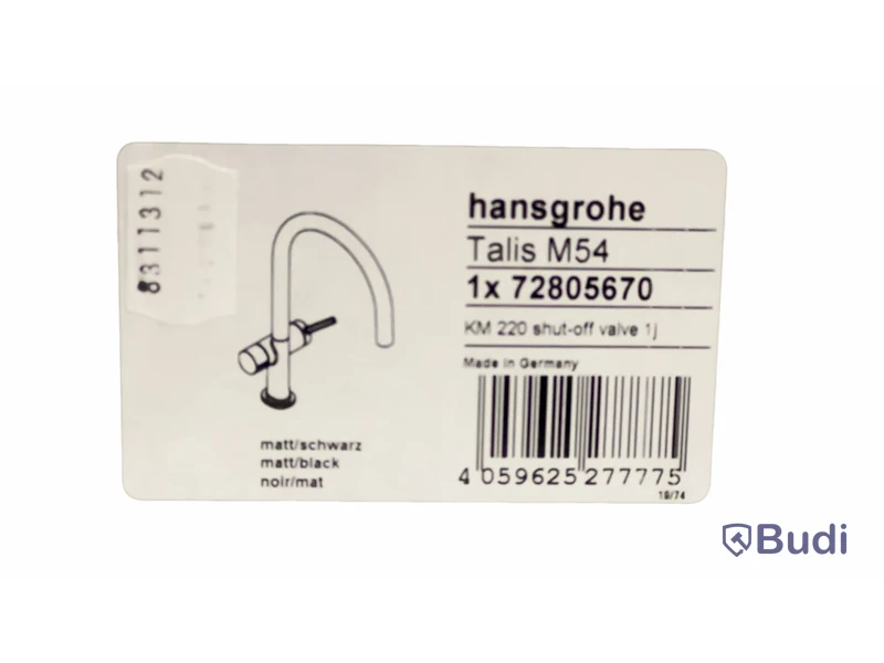 Köksblandare Hansgrohe, Talis M54 Mattsvart, Ord. pris inkl. moms: ca 3100 kr