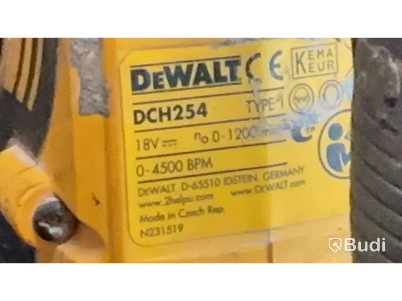 Spikpistol, borrhammare DeWalt