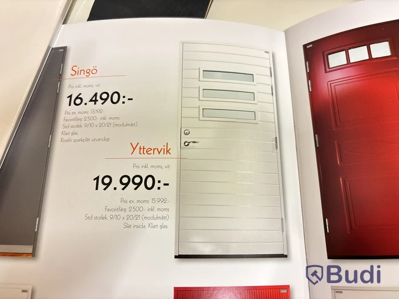Ytterdörr Lurs Yttervik 10x21 vänster