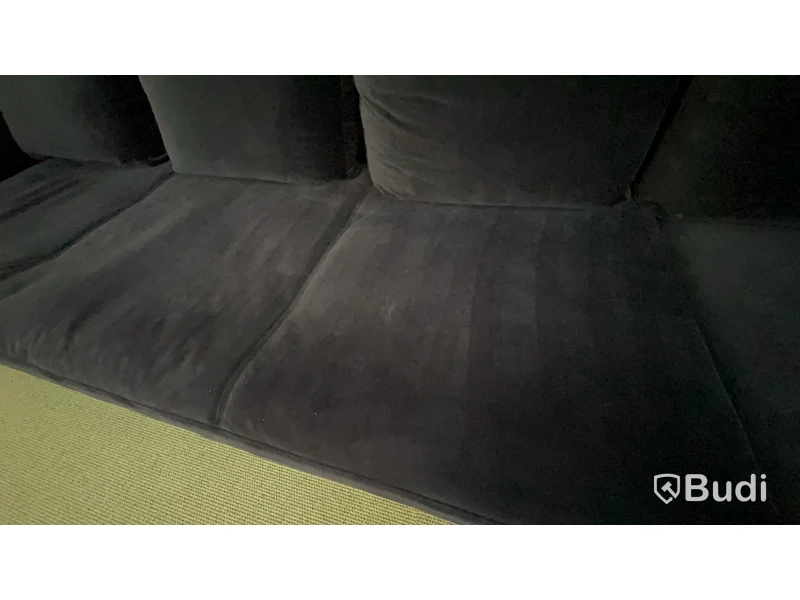 Soffa i sammet L310xL230 D100 H40 cm - fint skick.