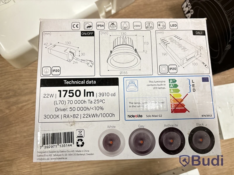LED-belysning 4st Hidealite