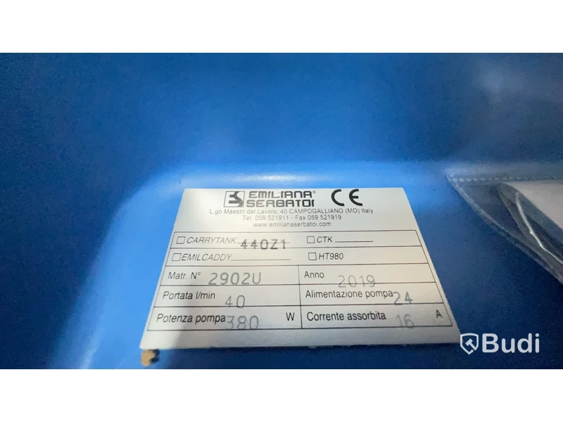 Bränsletank Carrytank Adblue, Emiliana Serbatoi 440L, 24V, Ord. pris inkl. moms: ca 18000 kr