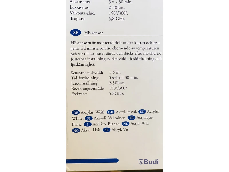 3 st. Malmbergs Lyon II LED med HF-sensor, Totalt ord. pris inkl. moms: ca 2400 kr