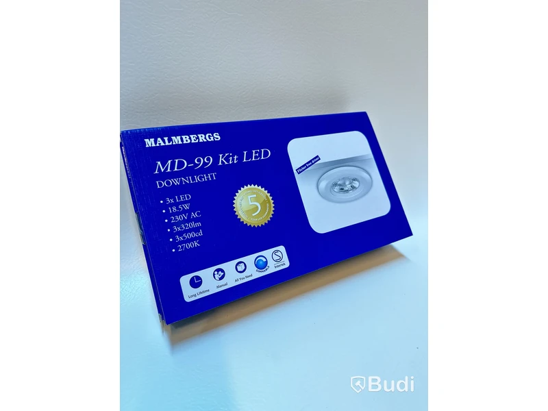 2 st. Malmbergs MD-99 Kit LED, 3 x LED, Totalt ord. pris inkl. moms: ca 2200 kr
