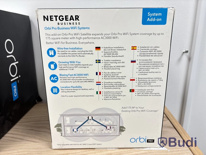 WiFi-förstärkare Netgear Orbi Pro AC3000 - 2 st