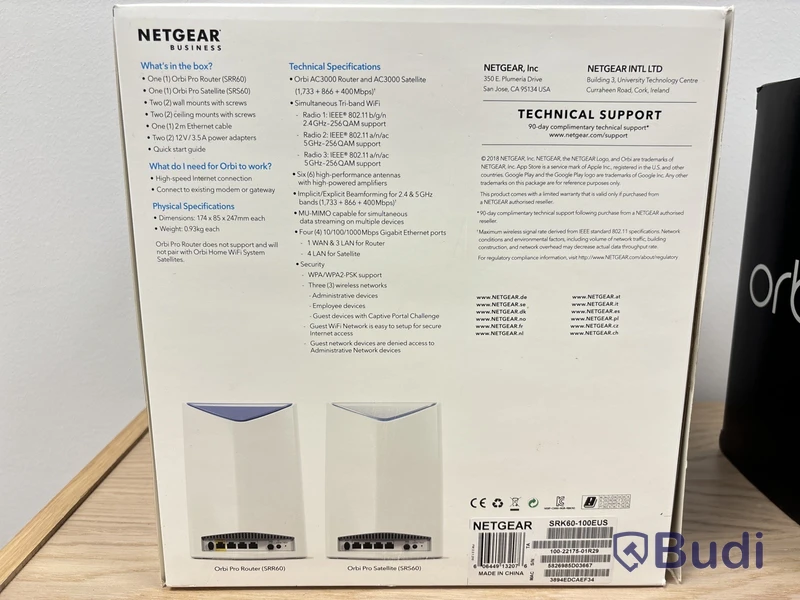 WiFi-förstärkare Netgear Orbi Pro AC3000 - 2 st