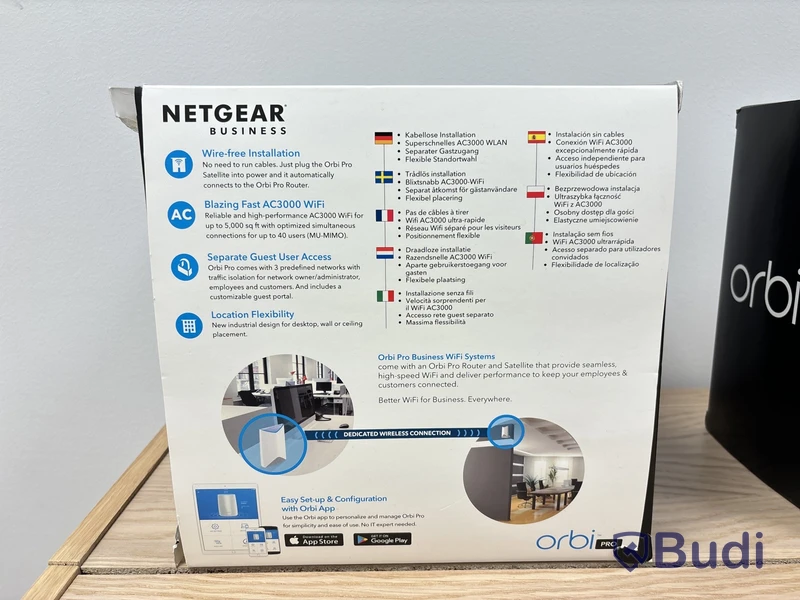 WiFi-förstärkare Netgear Orbi Pro AC3000 - 2 st