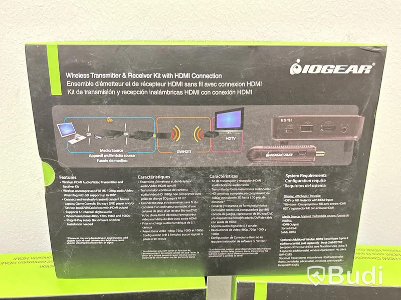 Trådlösa HDMI-sändare Iogear GWHD11 - 4 st