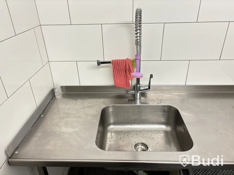 Rostfria diskbänk med ho & blandare