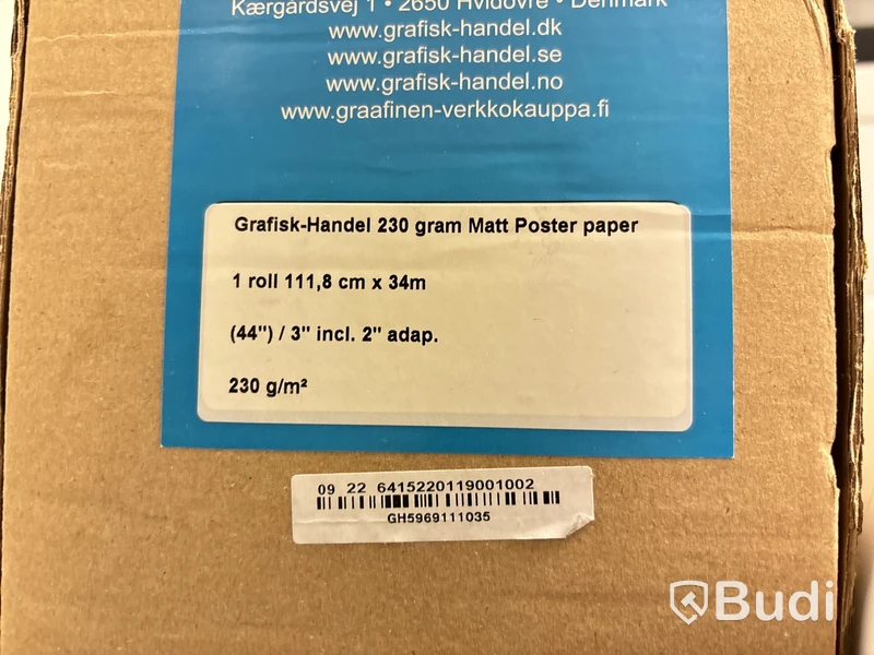 Pappersrullar för utskrift av posters - 8 st