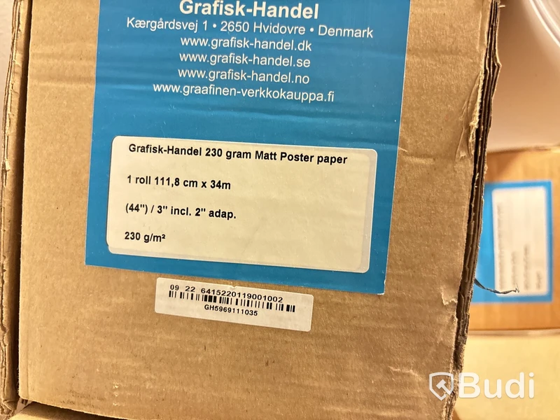 Pappersrullar för utskrift av posters - 8 st