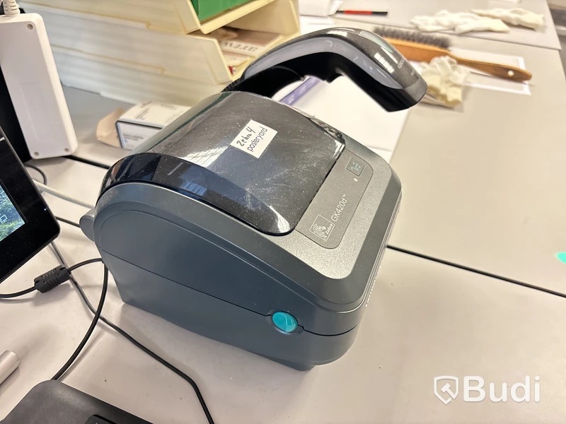 Etikettskrivare Zebra GK420d & scanner Datalogic