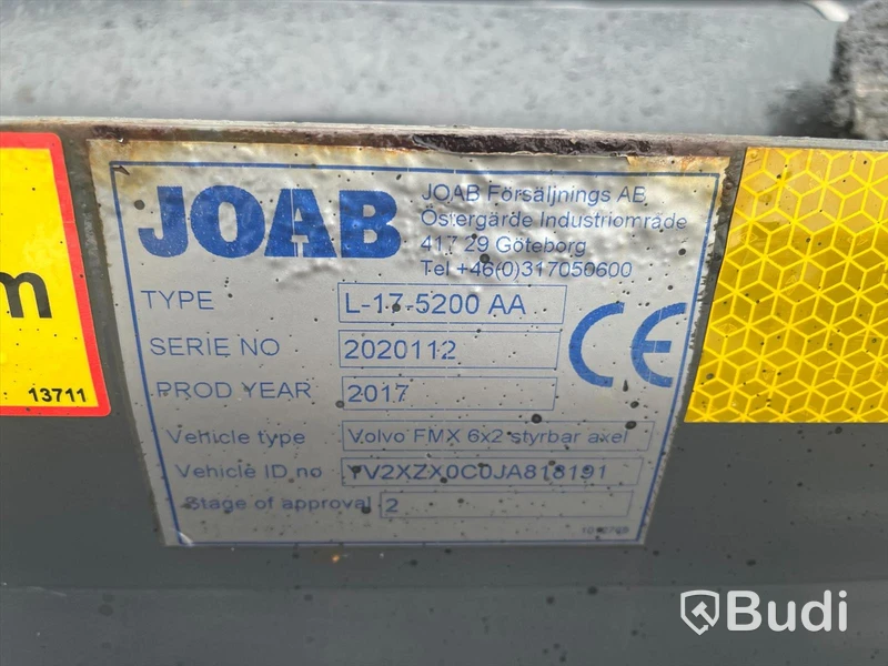 Kranväxlare Volvo FM 450 -2017 | 460hk | I-Shift | JOAB L17 | HMF 2620K