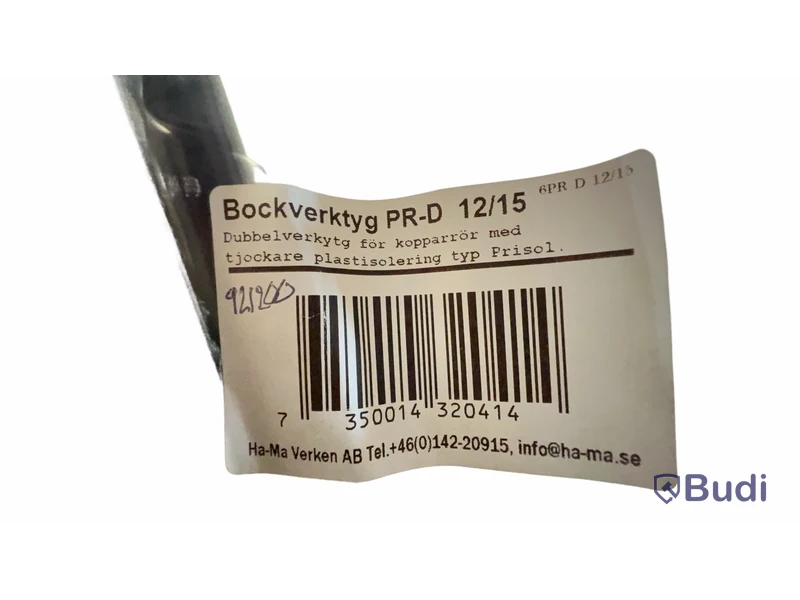 Bockverktyg, Ha-Ma, PR-D 12/15, Ord. pris inkl. moms: ca 1200 kr