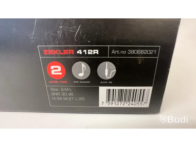 2 st. Hörselskydd Zekler 412R, Totalt ord. pris inkl. moms: ca 1600 kr