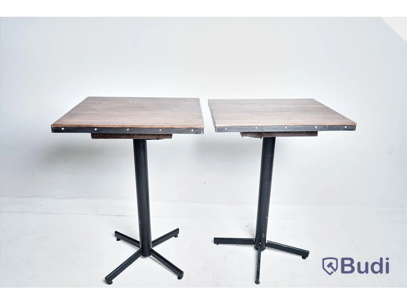 2 st. Barbord – 70x60 cm, ca 100 cm hög.
