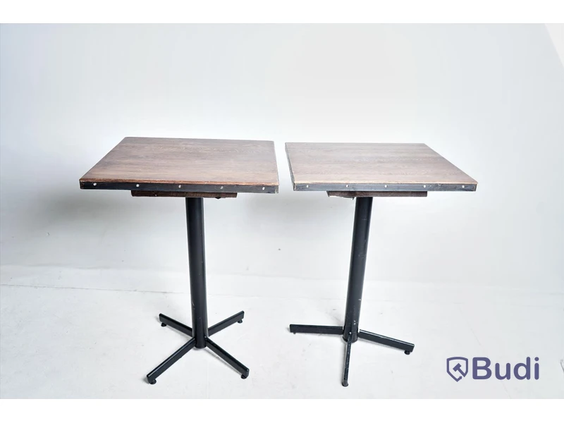2 st. Barbord – 70x60 cm, ca 100 cm hög.