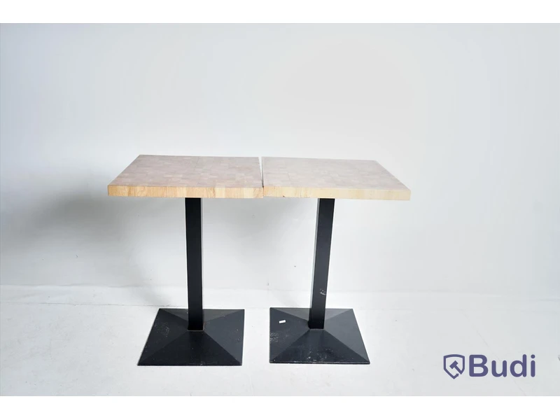 2 st. Barbord – 68 x 64 cm, ca 100 cm hög.