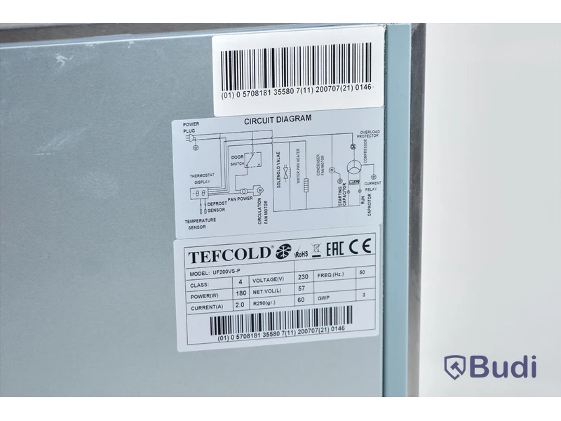 Frys - Tefcold UF200VS-P