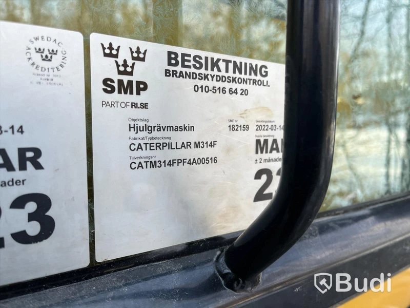 Hjulgrävare Caterpillar M314f | NMS DC 80 | Engcon - EXPORT