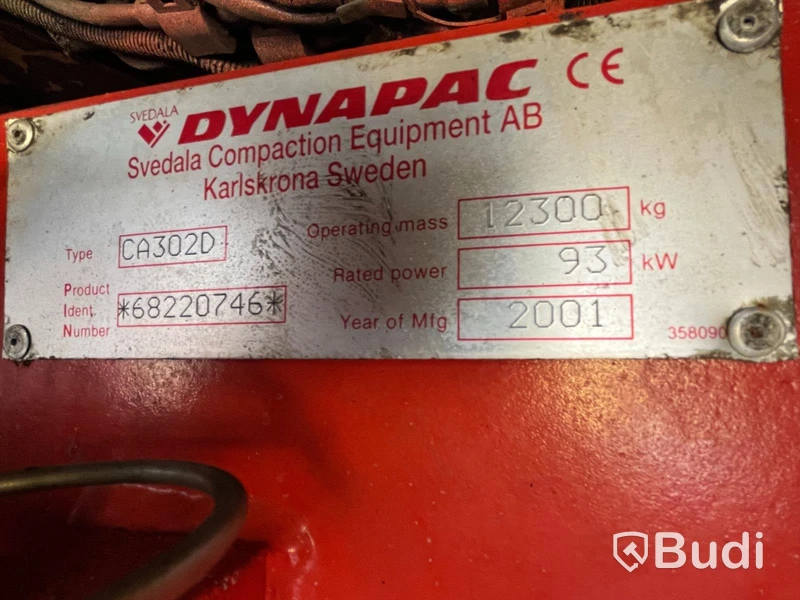 Vägvält Dynapac CA302D -2001 - EXPORT
