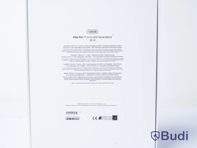 Surfplatta Apple iPad Pro 11 Wi-Fi 128GB -2022 och Apple Pencil, OBS! laddare saknas.