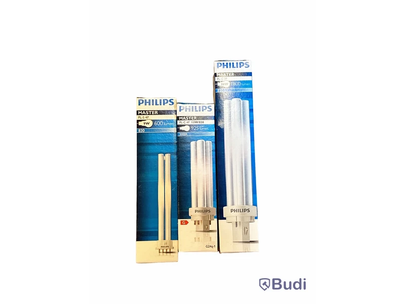 Parti med Philips kompakt lysrör, diverse modeller. Totalt ord. pris inkl. moms: ca 20.000 kr