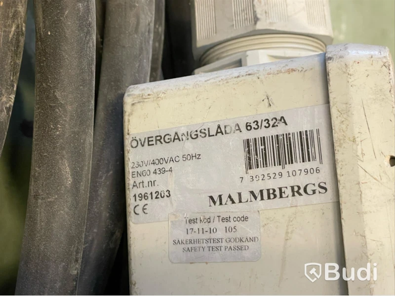 Skarvkabel 32A 25m + övergångslåda 63A-32A