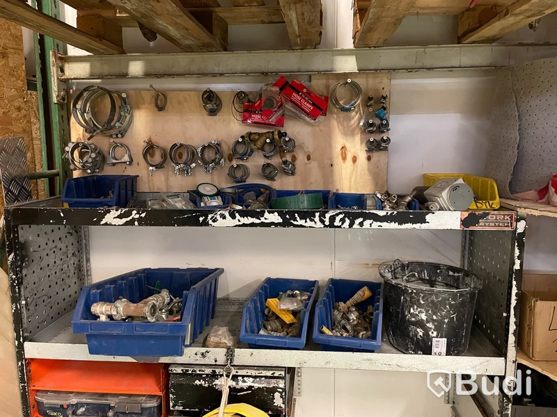 Diverse luftkopplingar plus slang, atlaskoppling, klokoppling