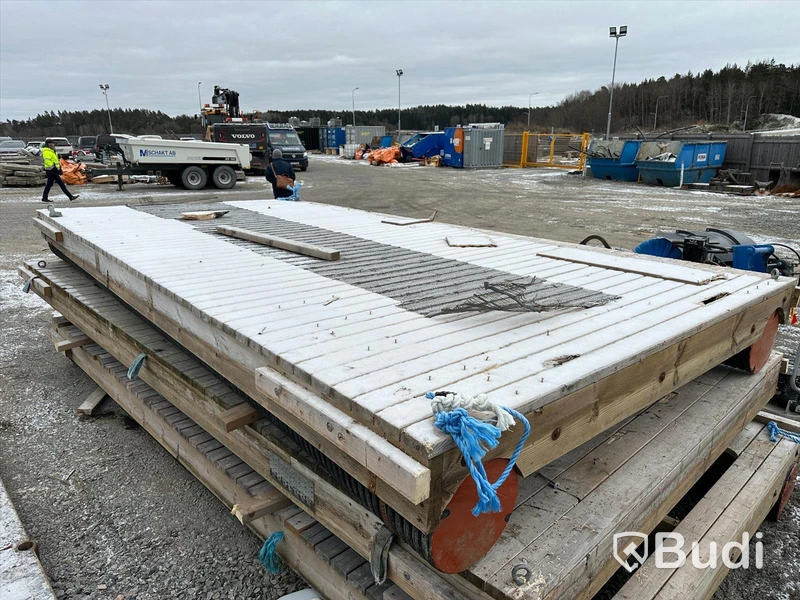3 st Flytbryggor/arbetsplattform