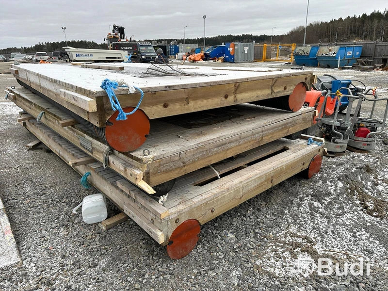 3 st Flytbryggor/arbetsplattform