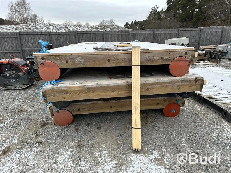 3 st Flytbryggor/arbetsplattform