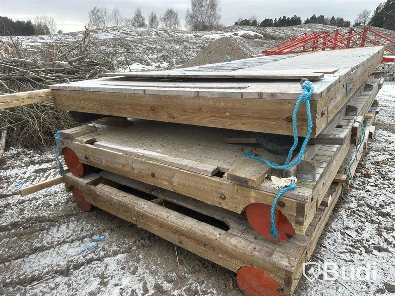 3 st Flytbryggor/arbetsplattform, olika storlekar
