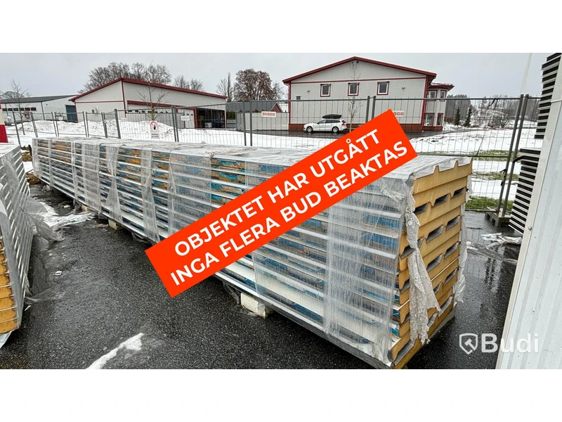 Komplett industrihall med 14 portar - (48,5 x 10 m)